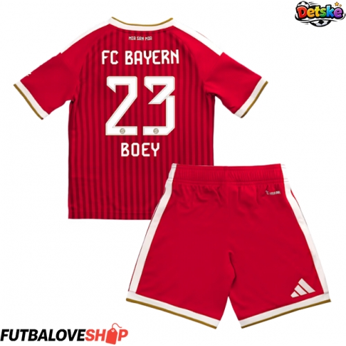 Dres Bayern Munich Sacha Boey #23 Domáci pre deti 2026-27 Krátky Rukáv (+ trenírky)